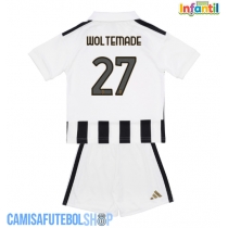 Camisa de time de futebol Juventus Nick Woltemade #27 Replicas 1º Equipamento Infantil 2026-27 Manga Curta (+ Calças curtas)